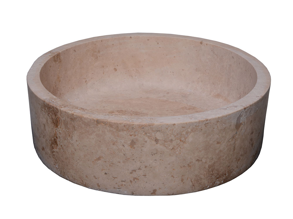 Silindir Traverten Lavabo